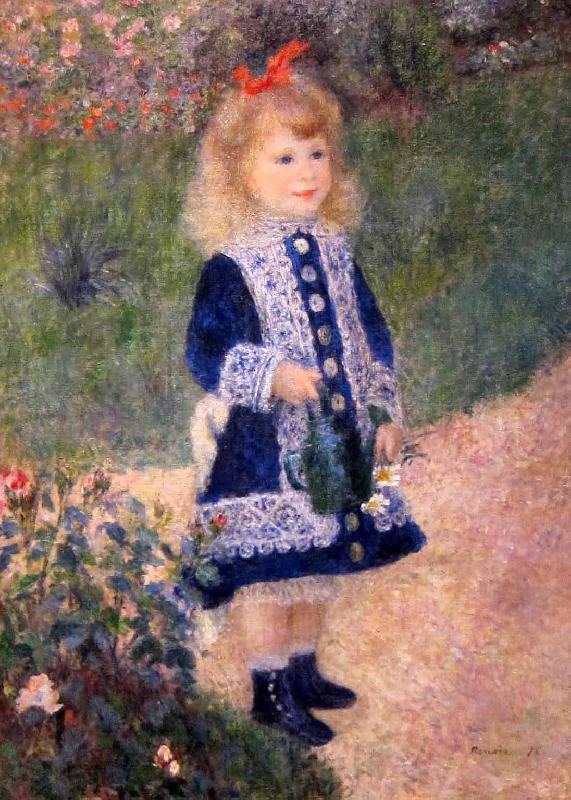 Pierre Auguste Renoir A Girl with a Watering Can France oil painting art